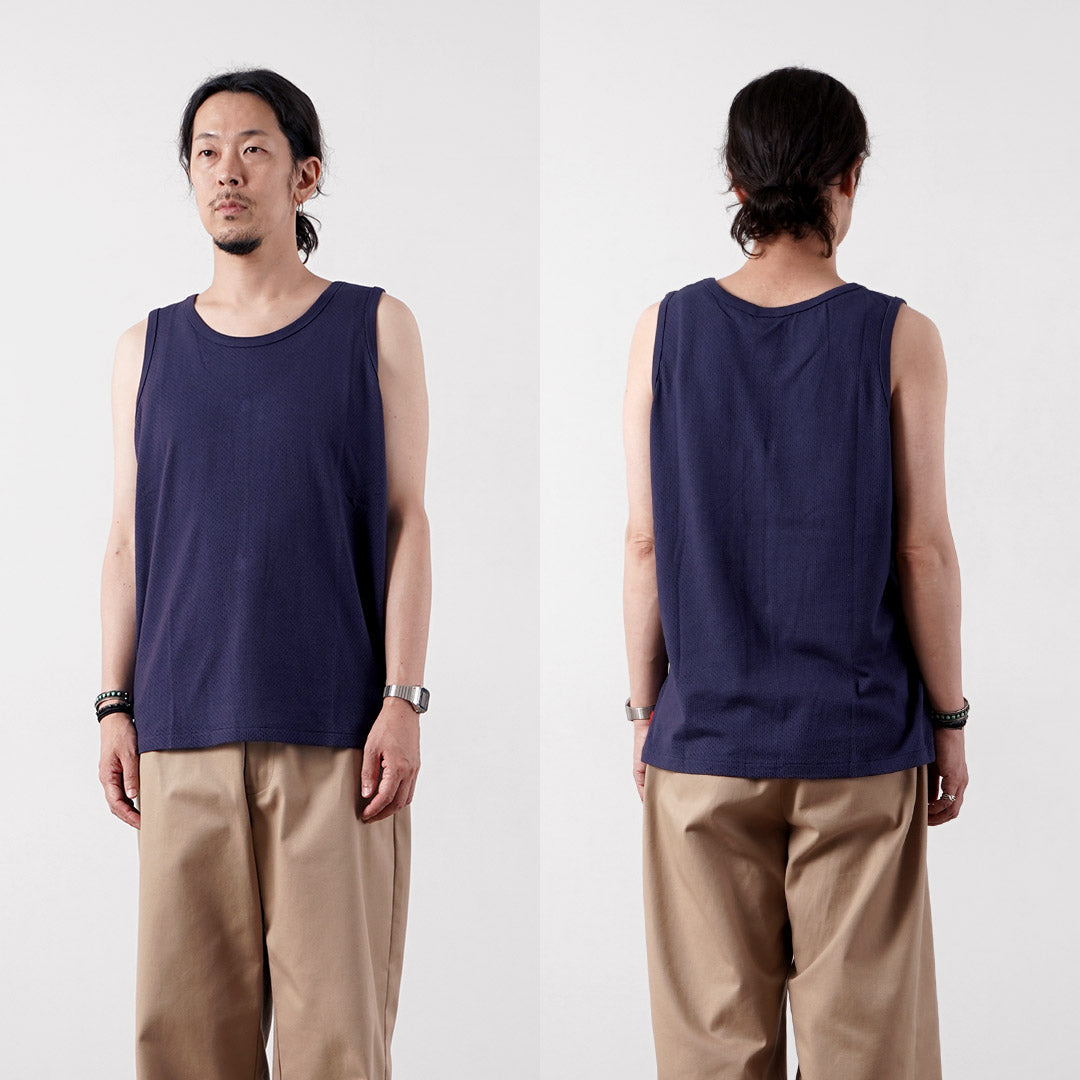 HEALTHKNIT / US Cotton Mesh Tank Top