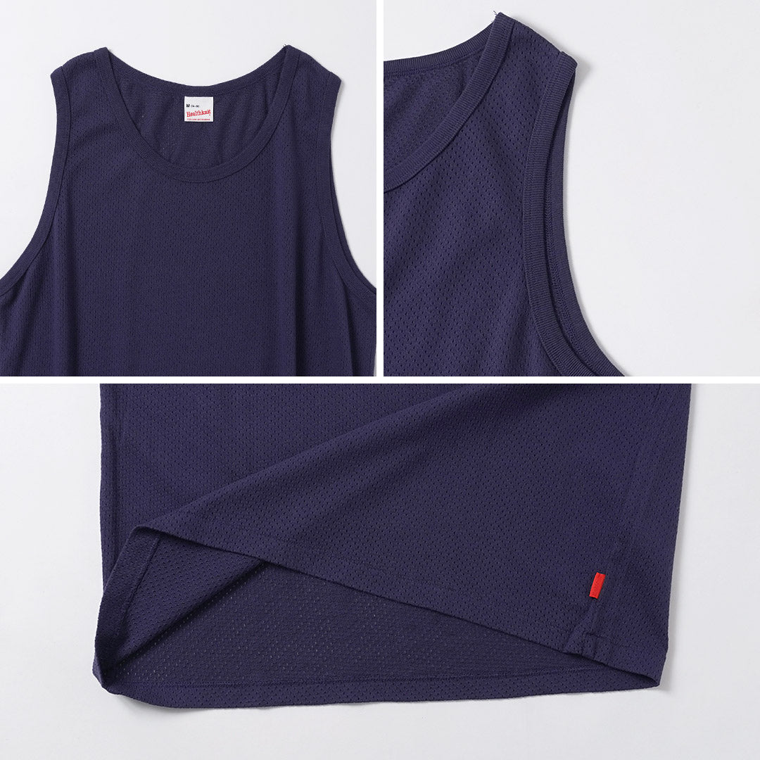 HEALTHKNIT / US Cotton Mesh Tank Top