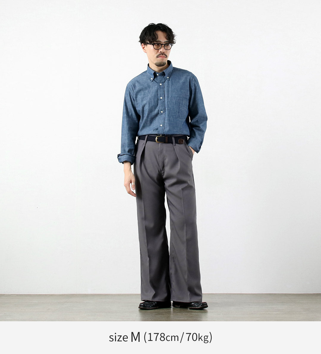 WRANGLER / Launcher 寬幅聚酯斜紋休閒褲