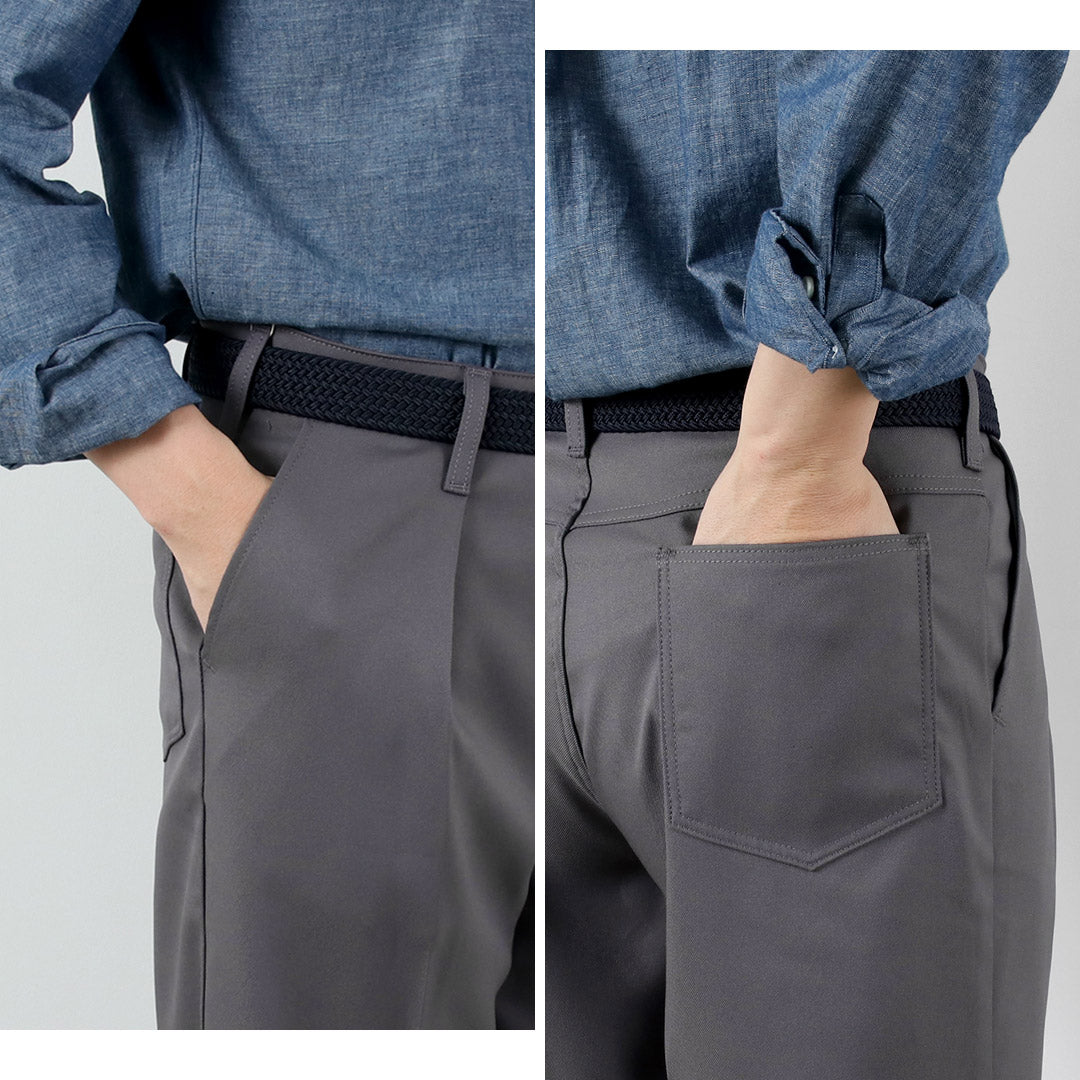 WRANGLER / Launcher 寬幅聚酯斜紋休閒褲