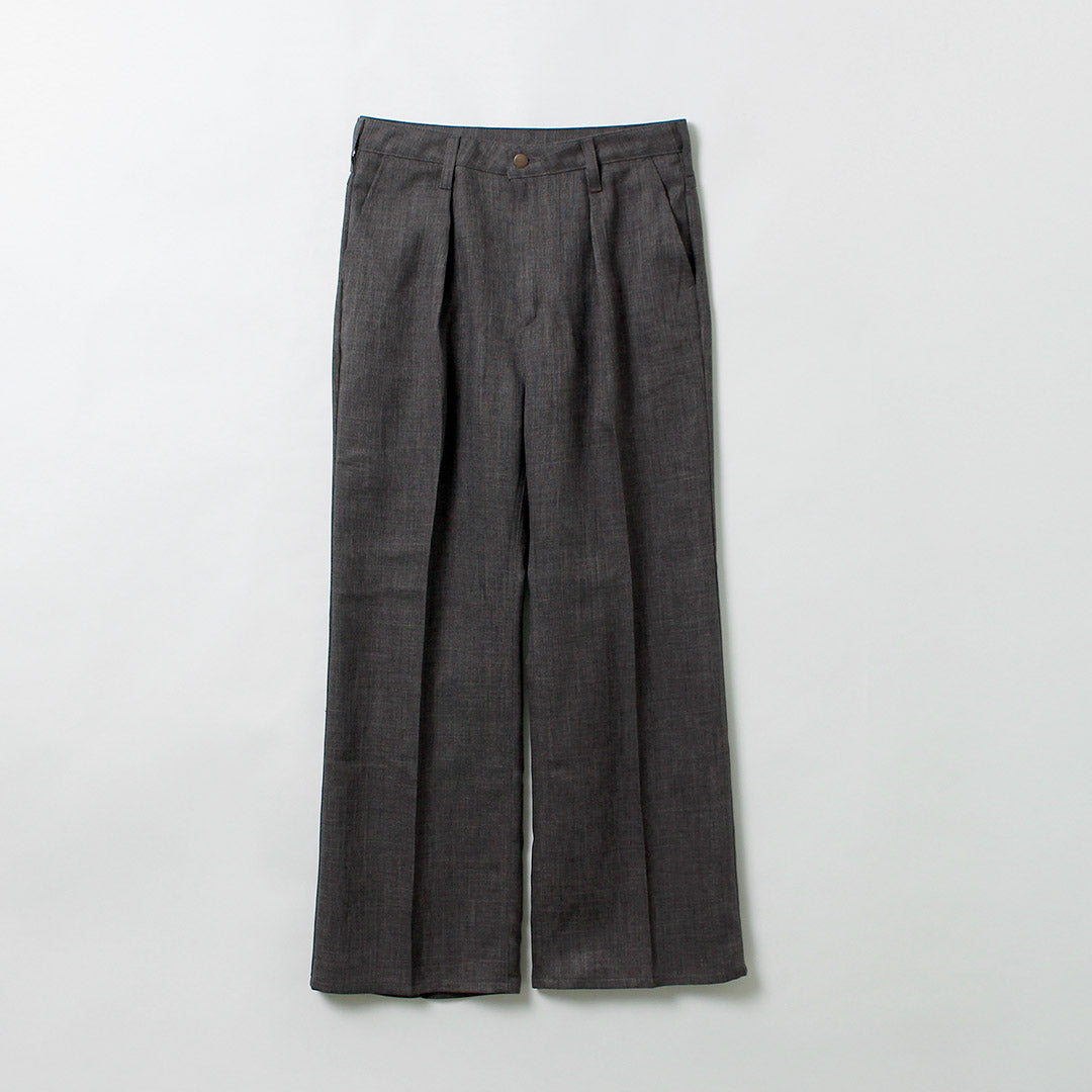 Pantalón ancho WRANGLER / Launcher en tejido tipo lino