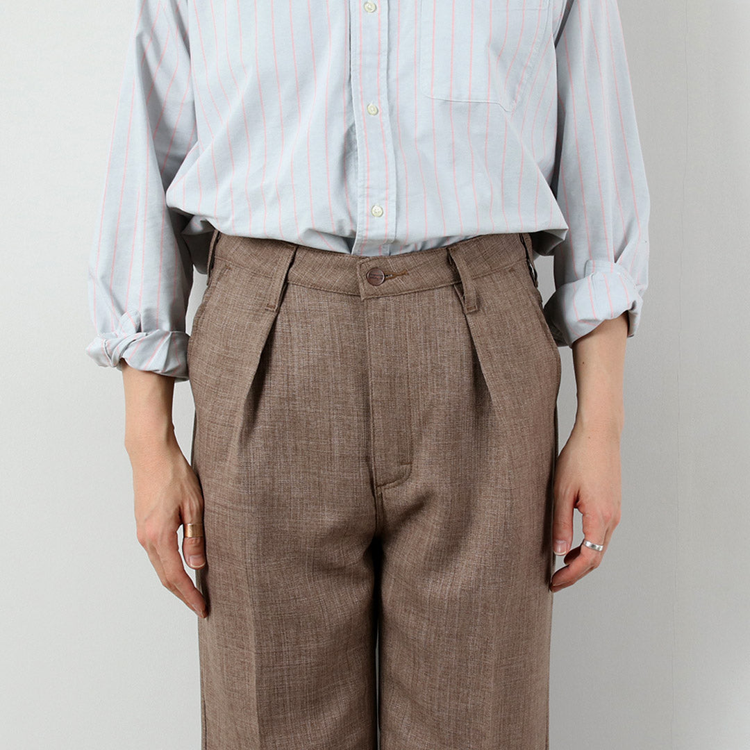 Pantalón ancho WRANGLER / Launcher en tejido tipo lino