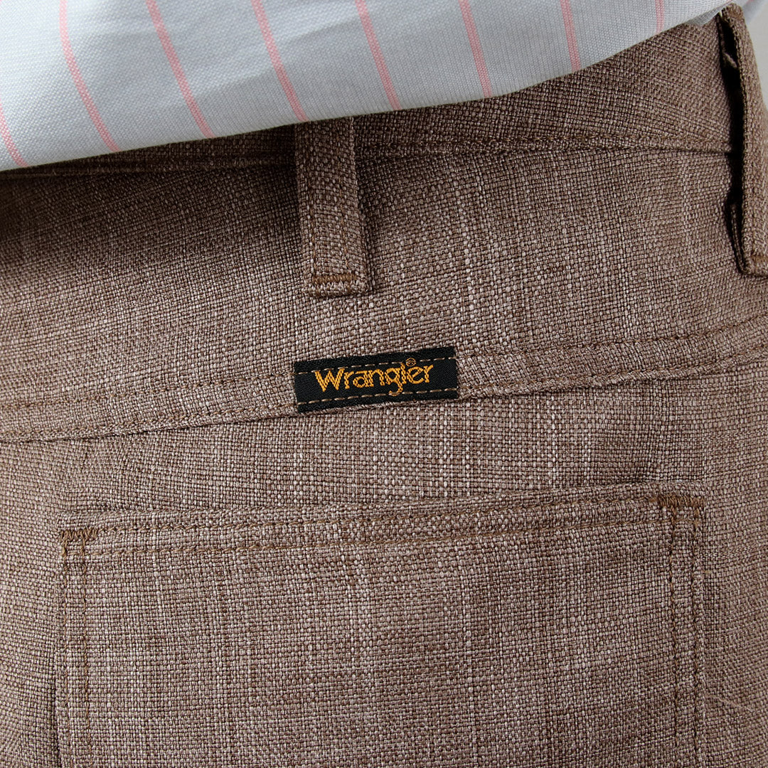 Pantalón ancho WRANGLER / Launcher en tejido tipo lino