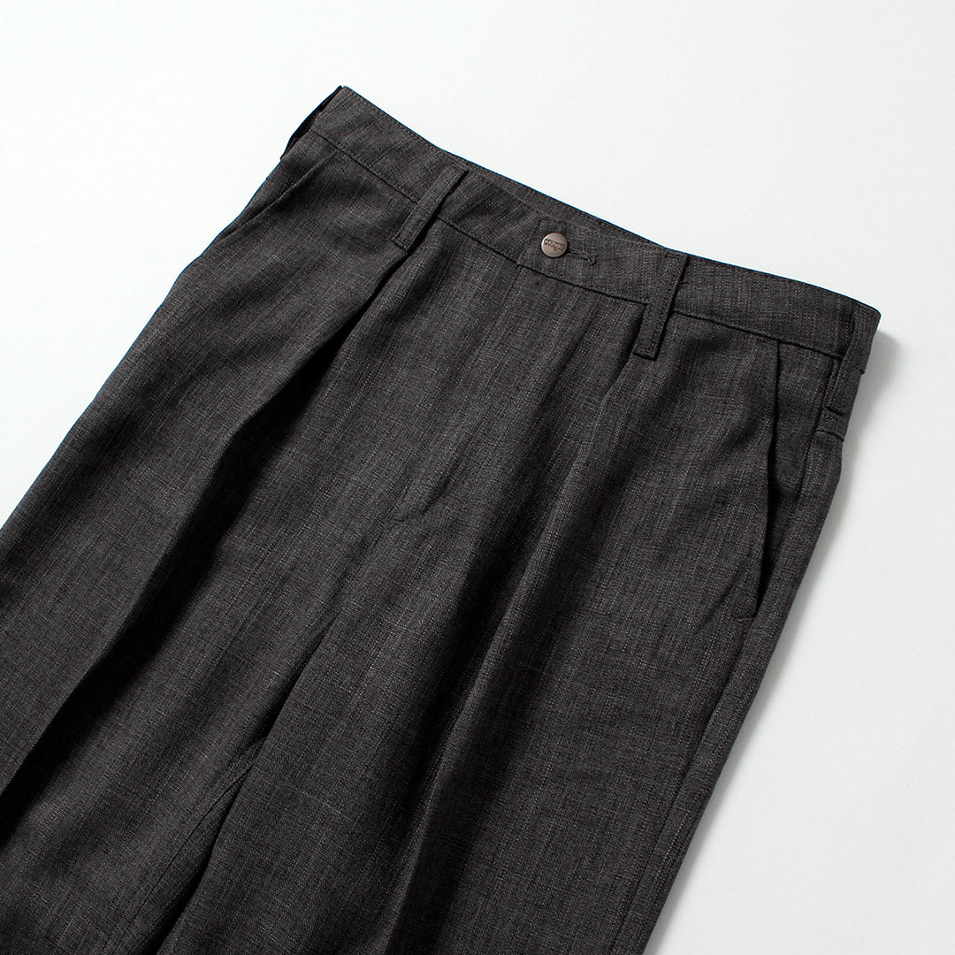 Pantalón ancho WRANGLER / Launcher en tejido tipo lino