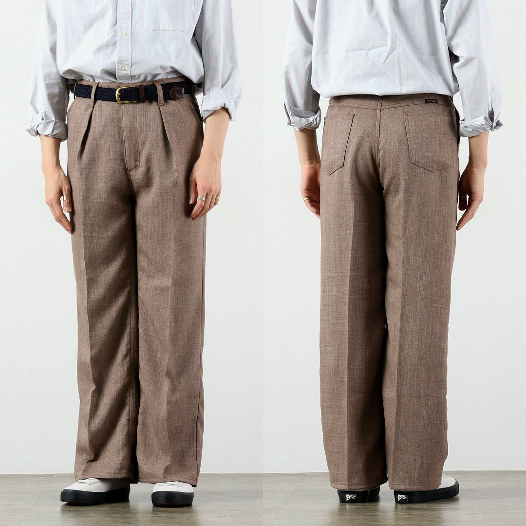 Pantalón ancho WRANGLER / Launcher en tejido tipo lino