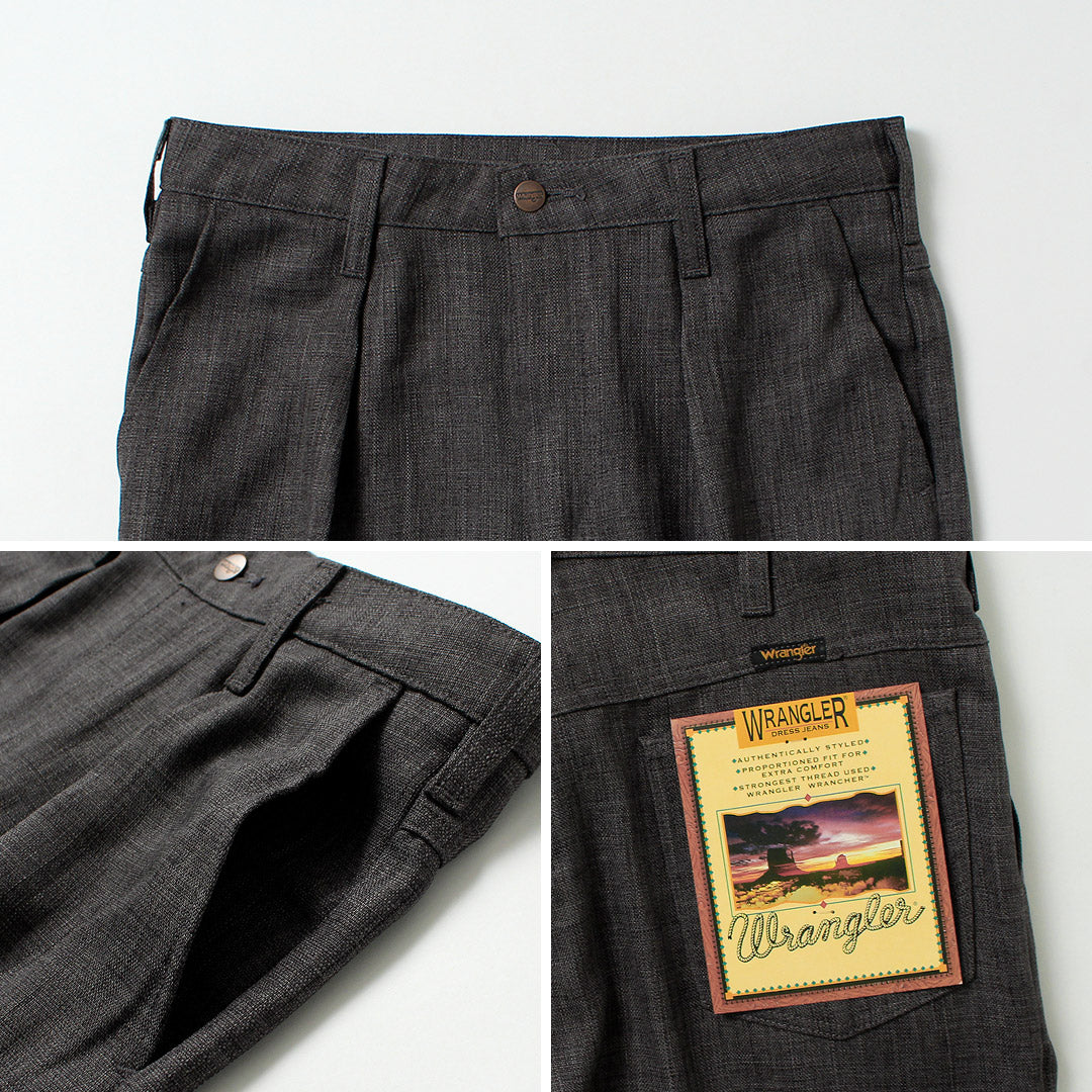 Pantalón ancho WRANGLER / Launcher en tejido tipo lino