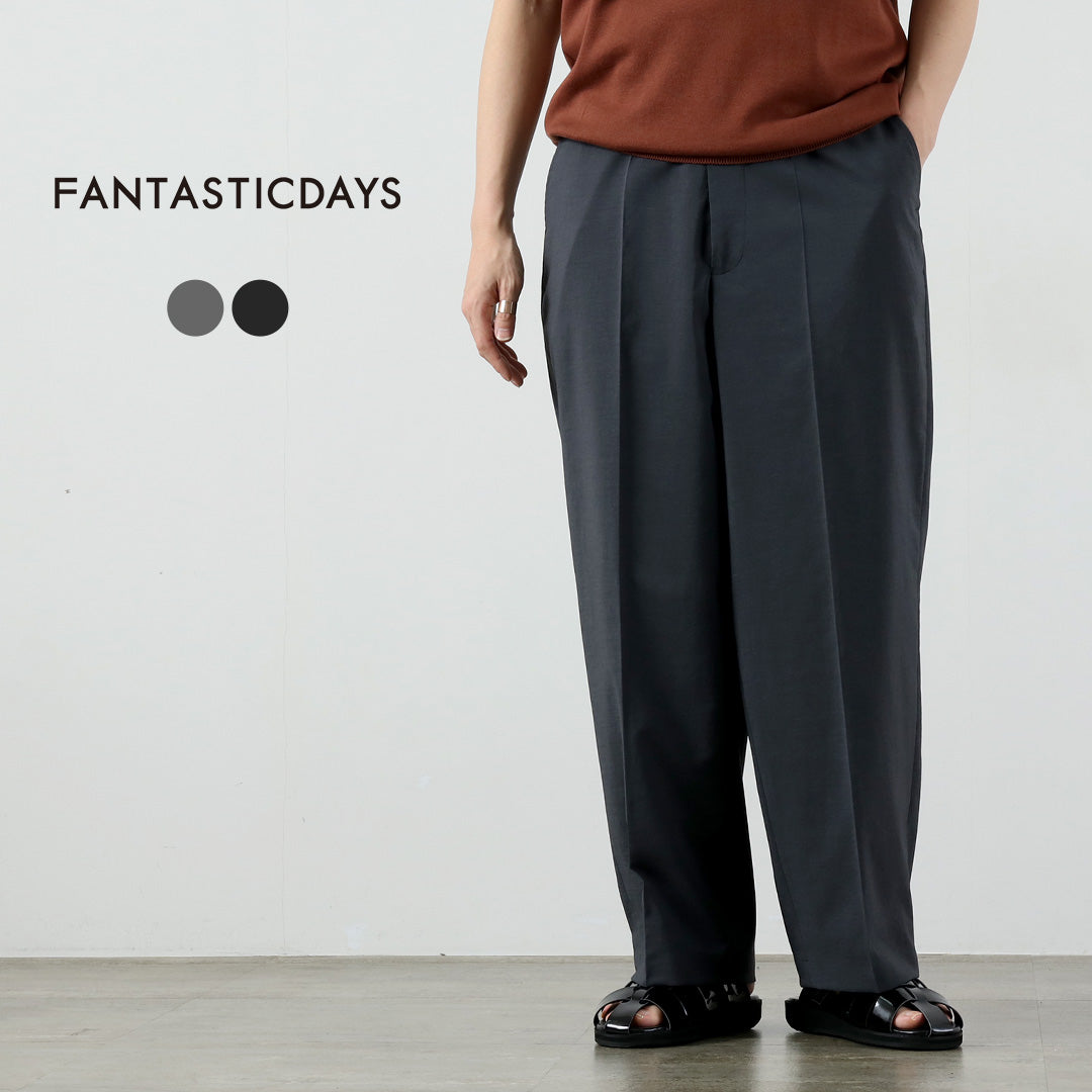 FANTASTICDAYS / Egg Trousers Polyester Linen Pants