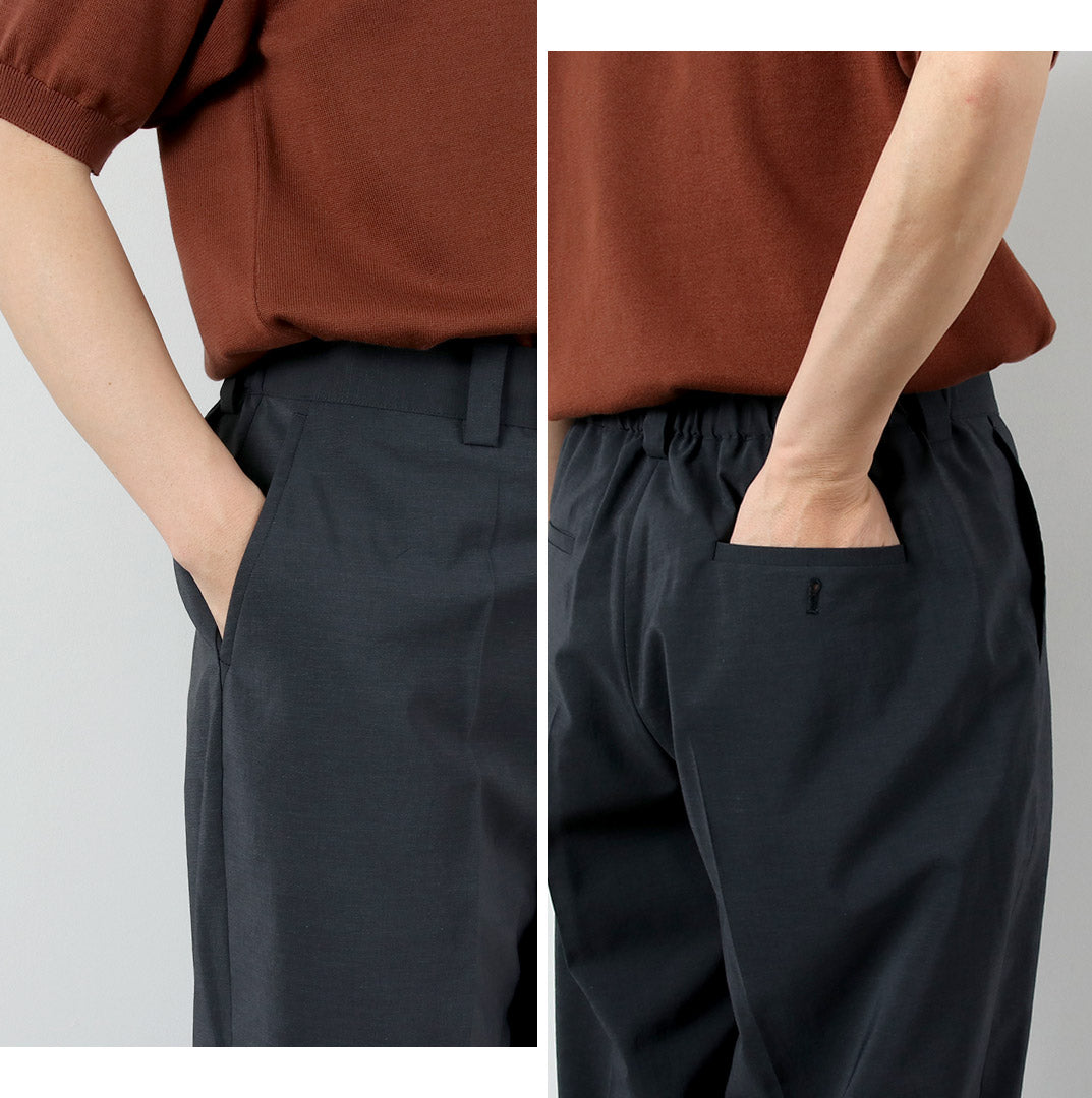 FANTASTICDAYS / Egg Trousers Polyester Linen Pants