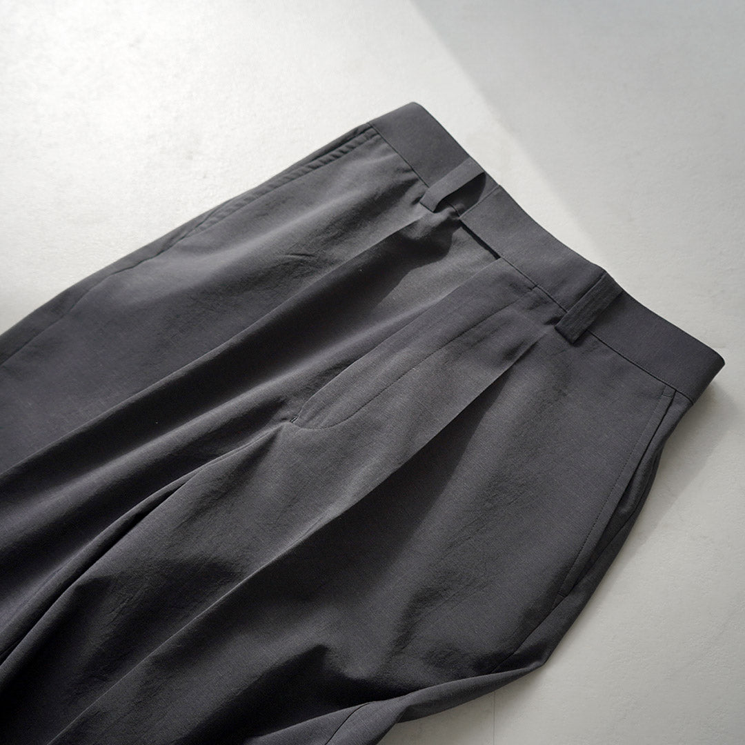 FANTASTICDAYS / Egg Trousers Polyester Linen Pants