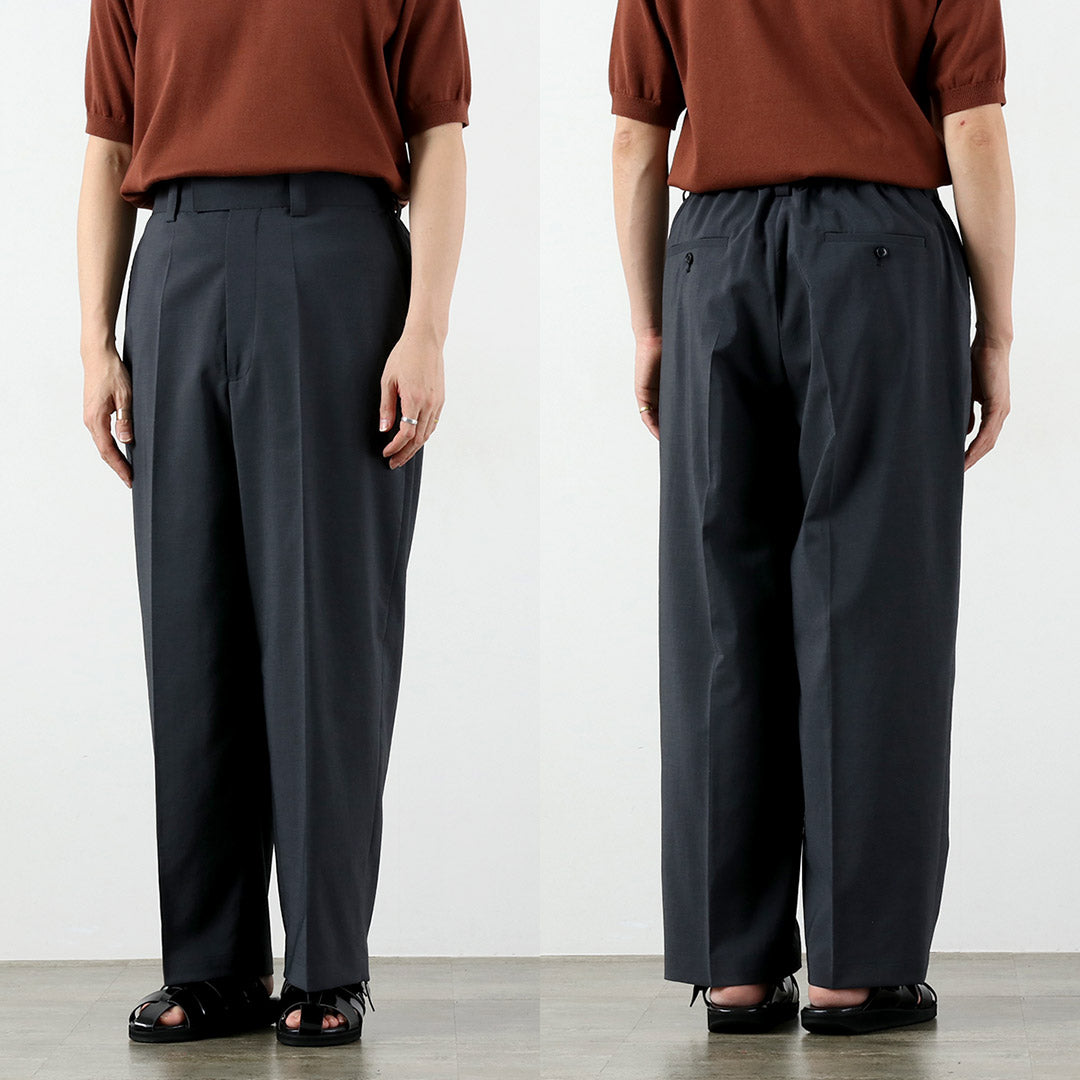 FANTASTICDAYS / Egg Trousers Polyester Linen Pants