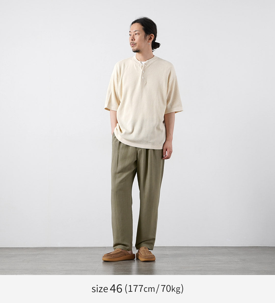 FANTASTICDAYS / Breeze Linen Rayon Easy Pants