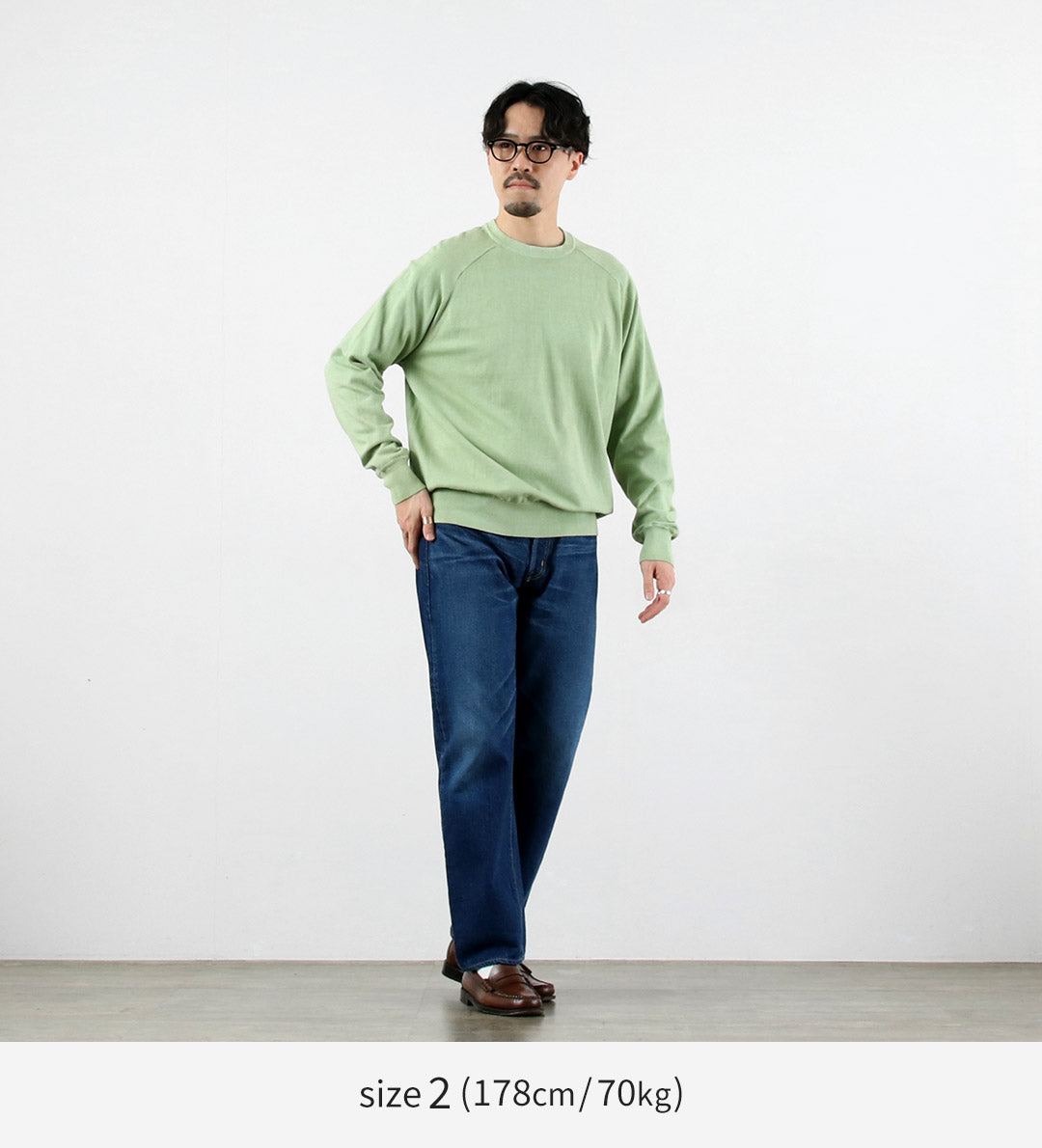 RYE TENDER / 루이스 피그먼트 다이 라글란 긴팔 티셔츠