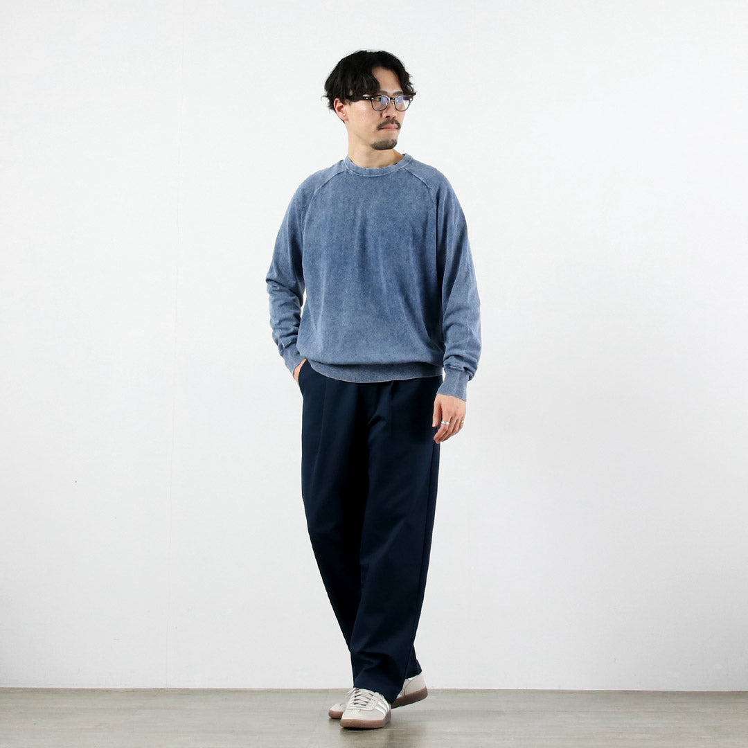 RYE TENDER / 루이스 피그먼트 다이 라글란 긴팔 티셔츠