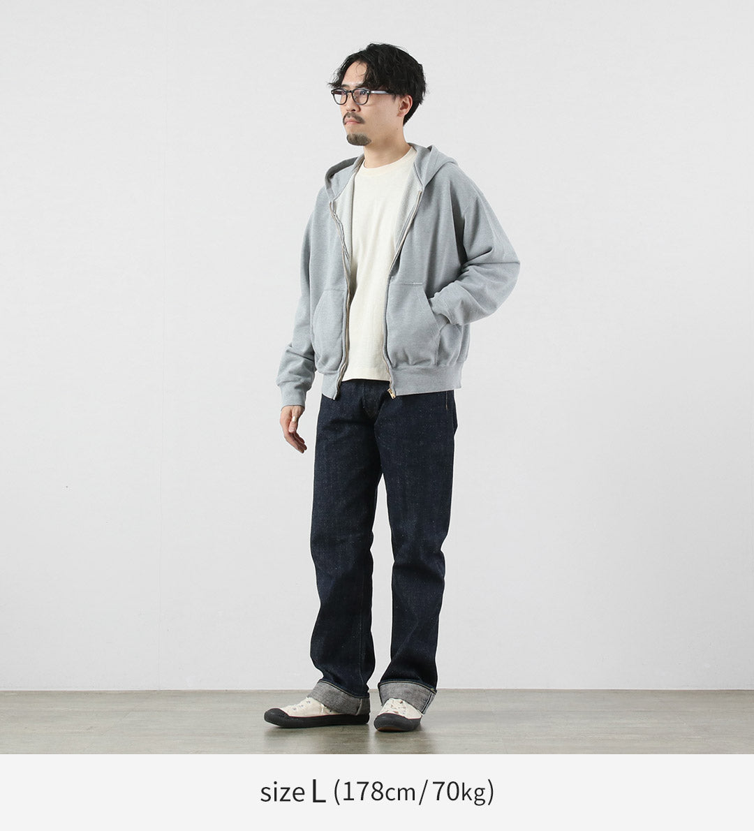 REMI RELIEF / SP 가공 브러쉬드 플리스 지퍼 파카 뉴핏 스웨트셔츠