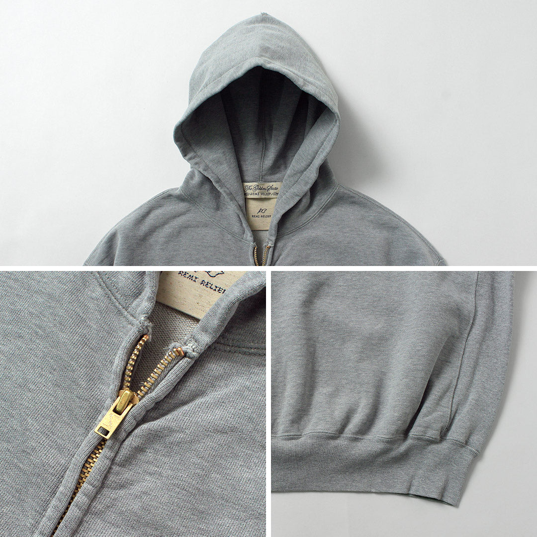 REMI RELIEF / SP 가공 브러쉬드 플리스 지퍼 파카 뉴핏 스웨트셔츠