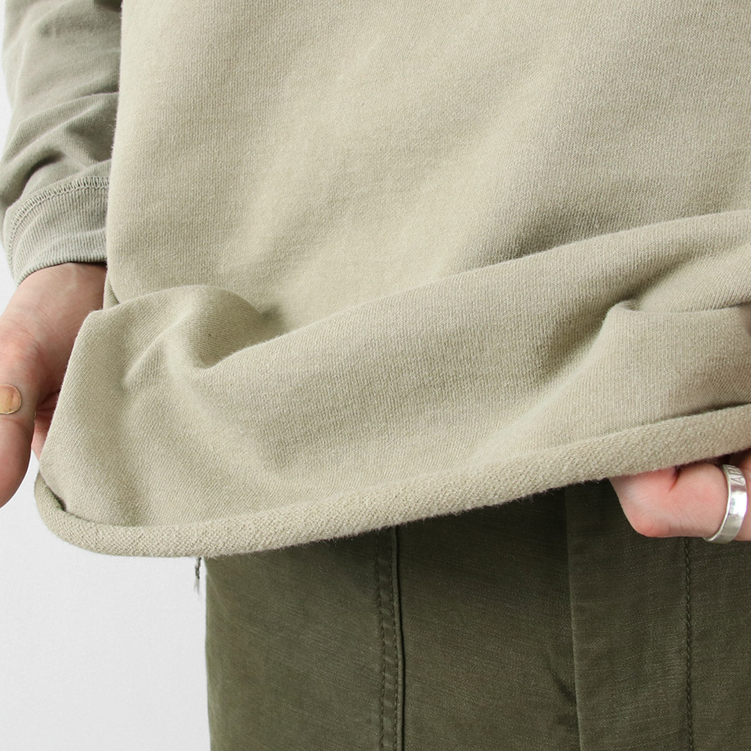 REMI RELIEF / SP 가공 수피마 브러쉬드 플리스 라글란 크루 스웨트셔츠