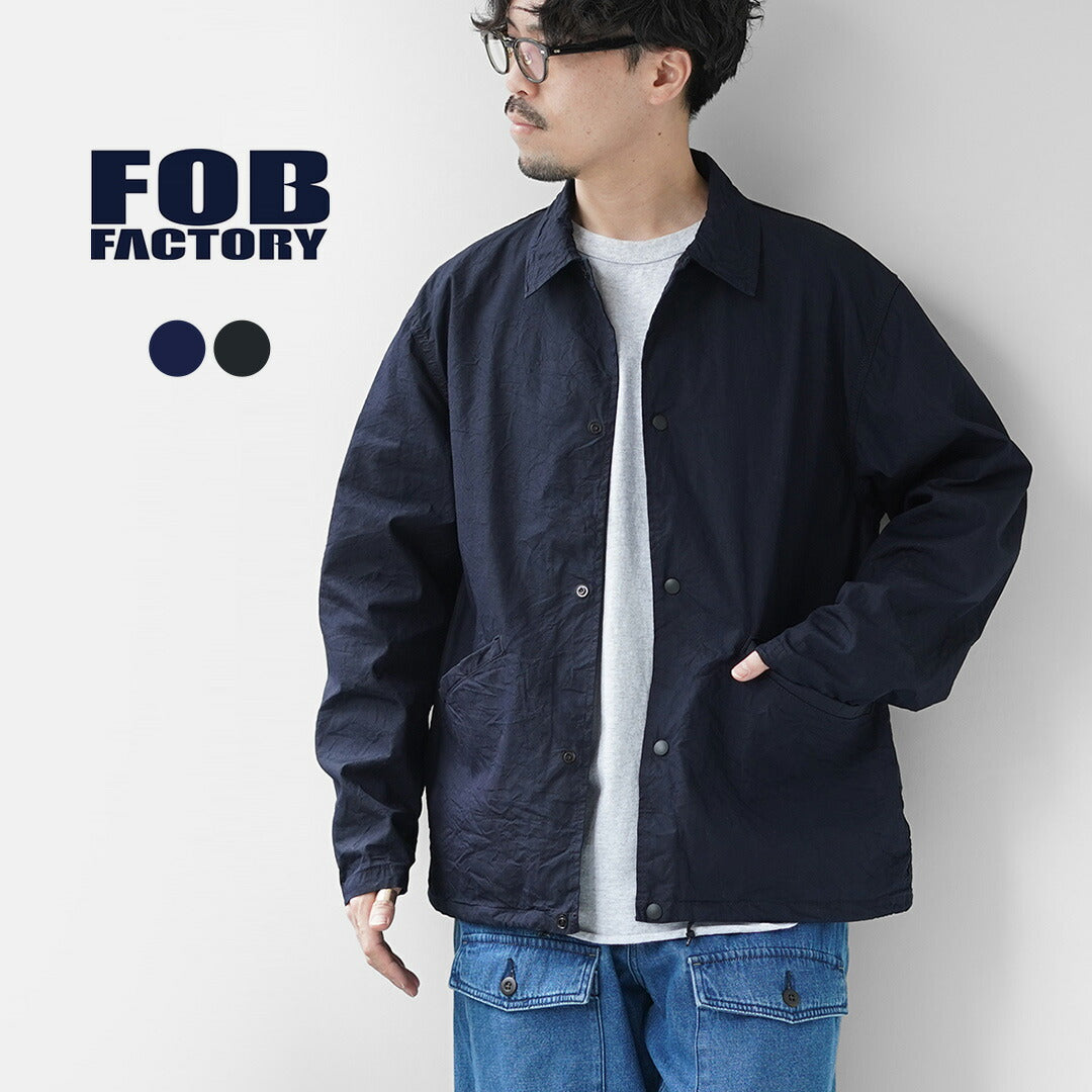 FOB FACTORY / F2462 ID Nylon Coach Jacket