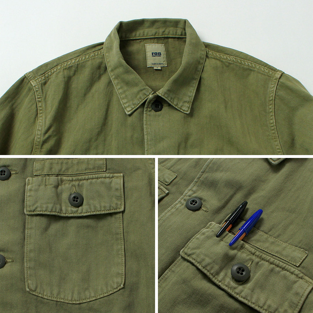 FOB FACTORY / F2461 HBT Fatigue Jacket