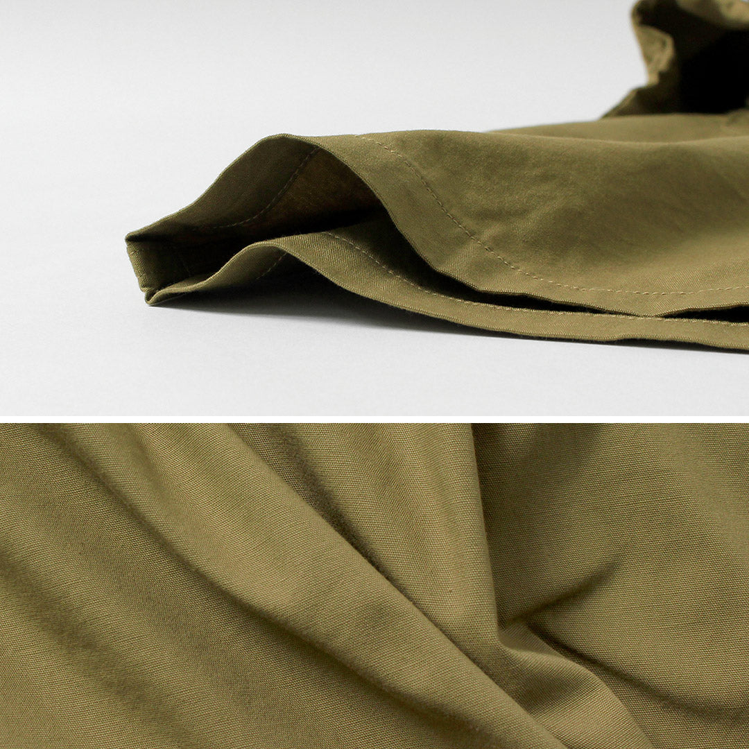 FOB FACTORY / F3515 Camisa Batwing De Popelina Con Cuello Abierto