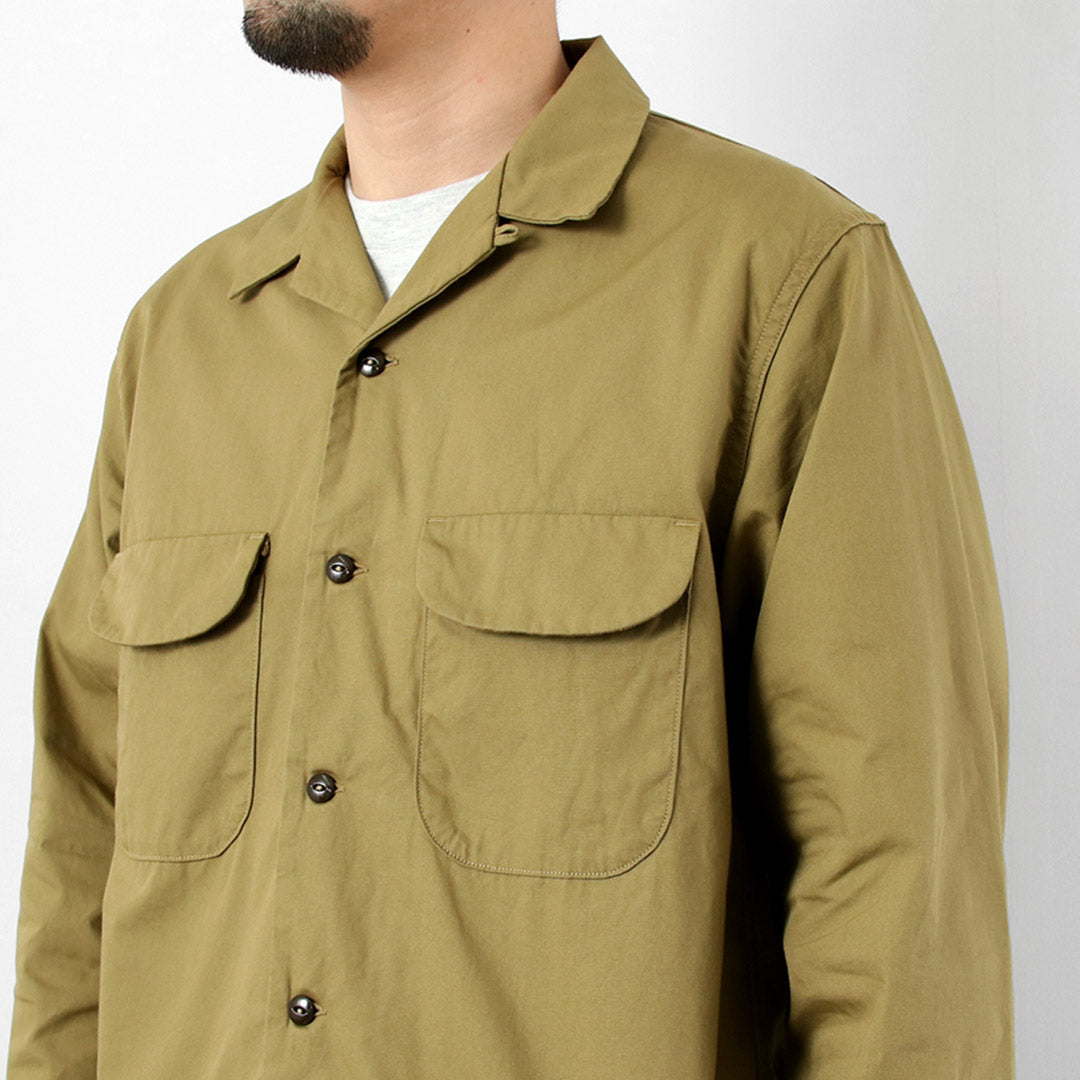 FOB FACTORY / F3515 Camisa Batwing De Popelina Con Cuello Abierto