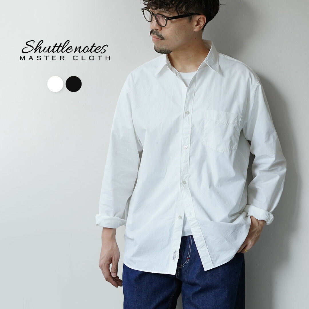 SHUTTLE NOTES / High-Density Poplin Regular Collar Shirt