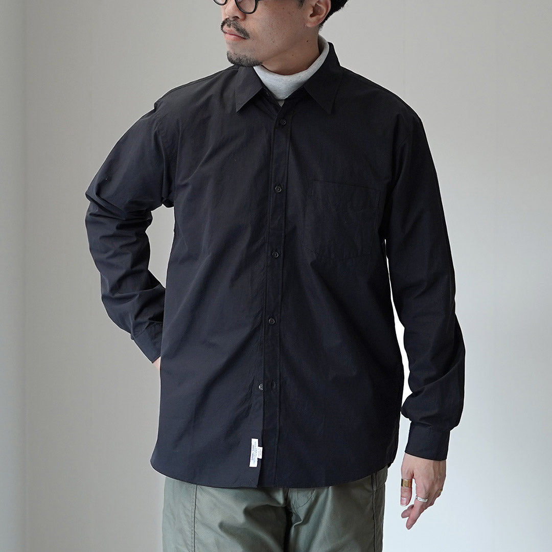 SHUTTLE NOTES / High-Density Poplin Regular Collar Shirt