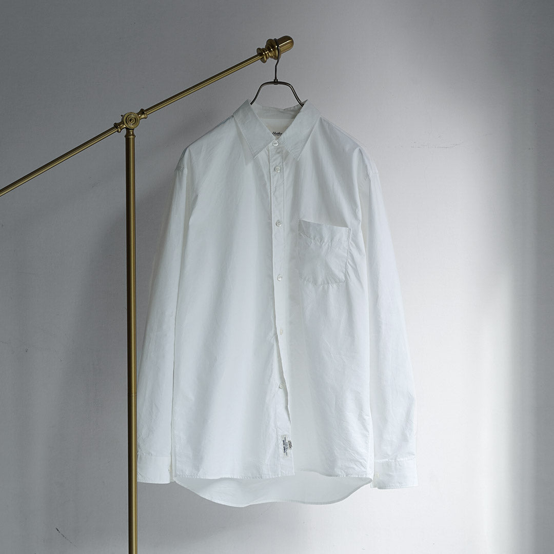 SHUTTLE NOTES / High-Density Poplin Regular Collar Shirt