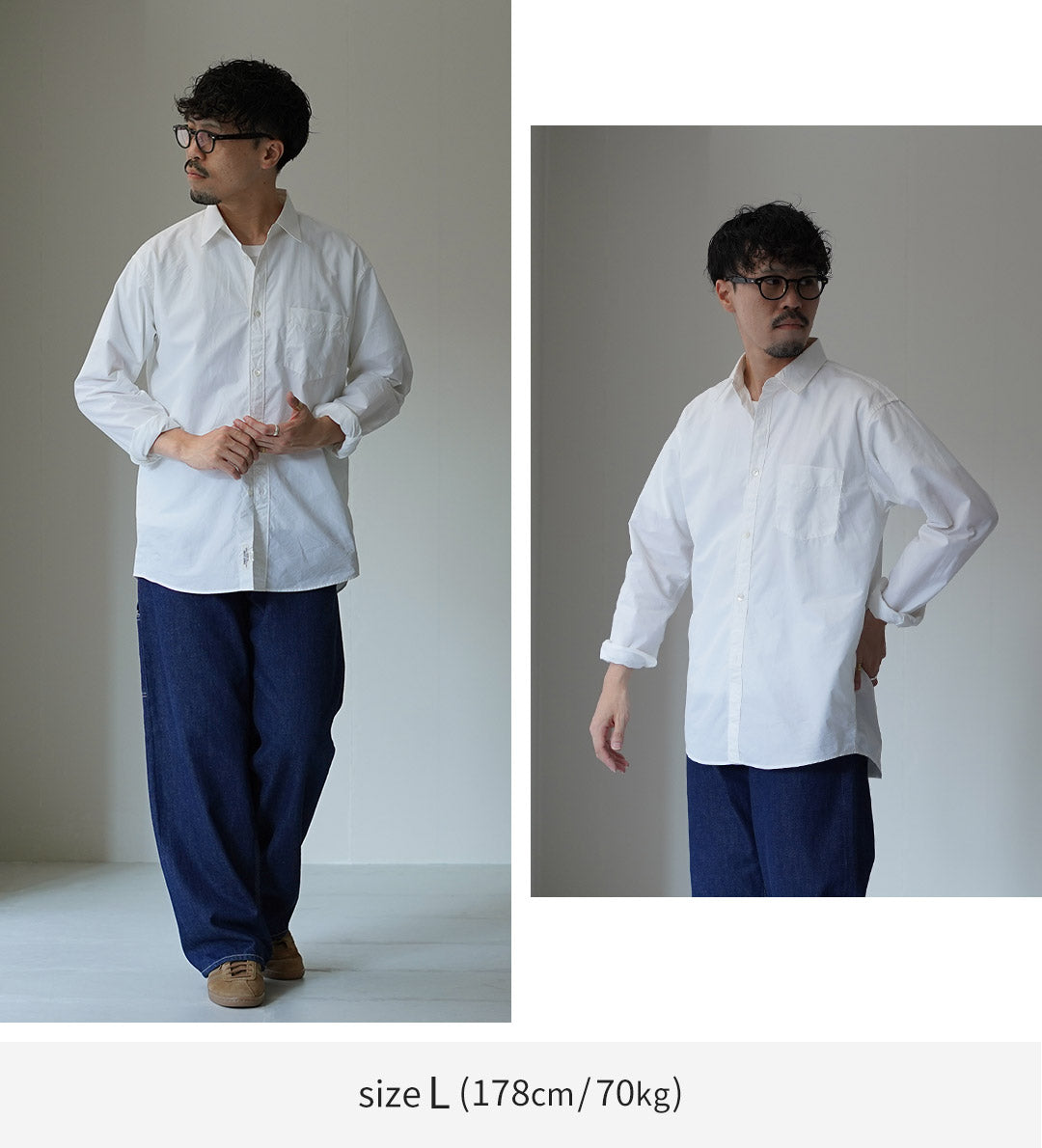 SHUTTLE NOTES / High-Density Poplin Regular Collar Shirt