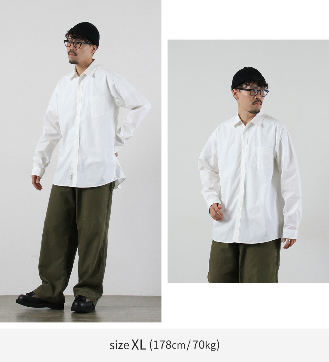 SHUTTLE NOTES / High-Density Poplin Regular Collar Shirt