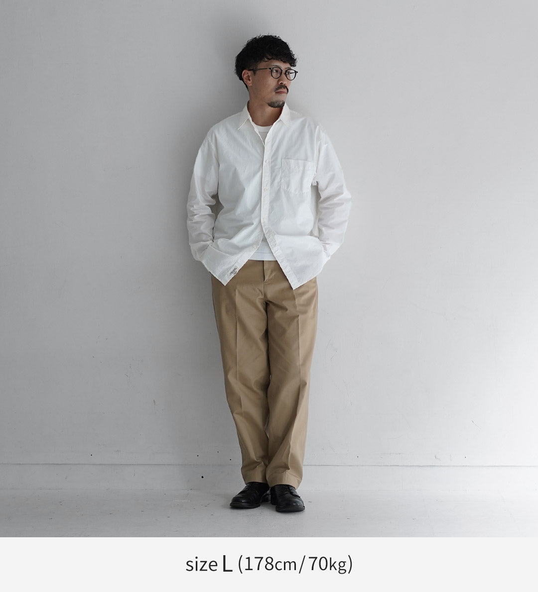 SHUTTLE NOTES / High-Density Poplin Regular Collar Shirt