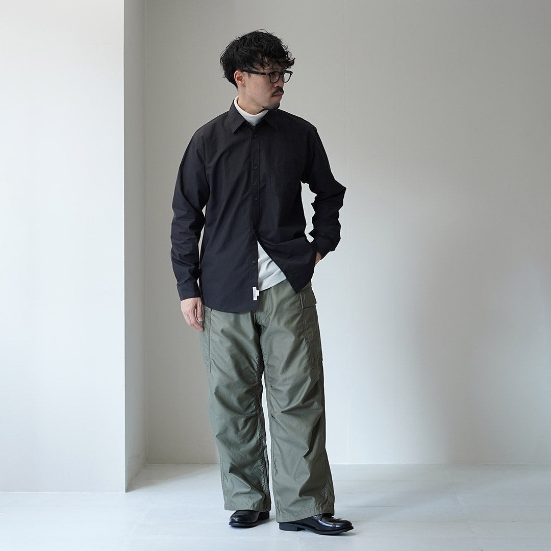 SHUTTLE NOTES / High-Density Poplin Regular Collar Shirt