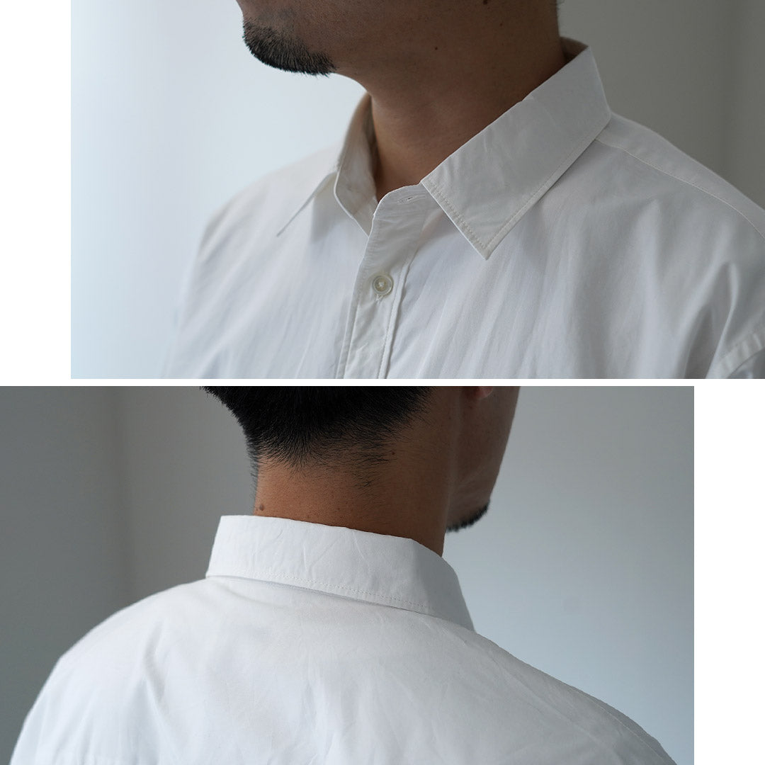 SHUTTLE NOTES / High-Density Poplin Regular Collar Shirt