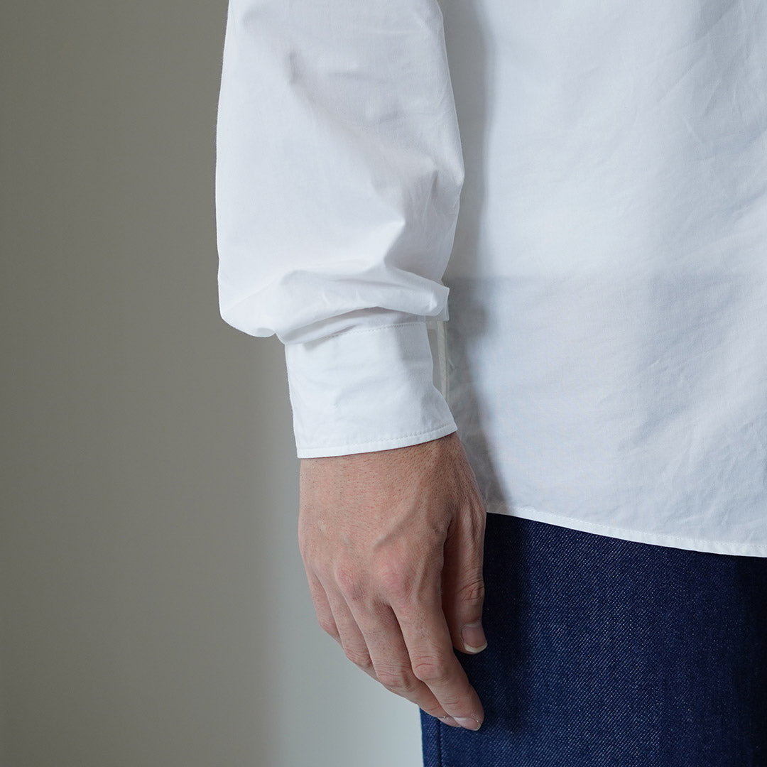 SHUTTLE NOTES / High-Density Poplin Regular Collar Shirt