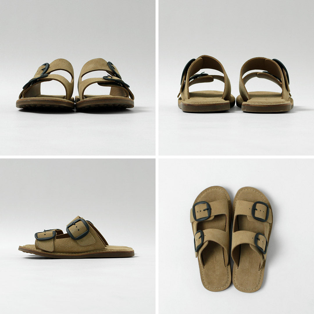 L'ANGOLO DEL CUOIO / Double Buckle Leather Sandals