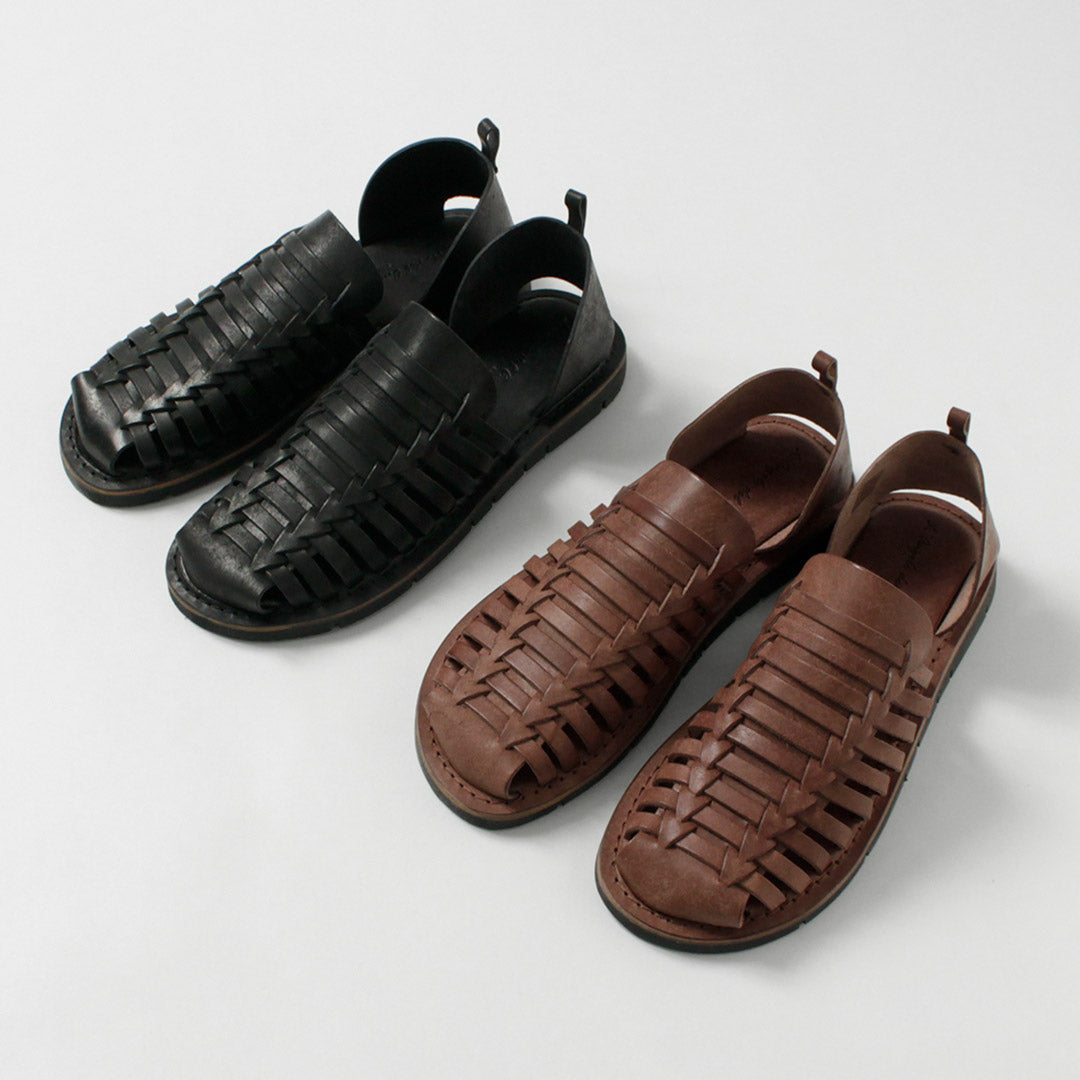 L'ANGOLO DEL CUOIO / Intrecciato Leather Sandals