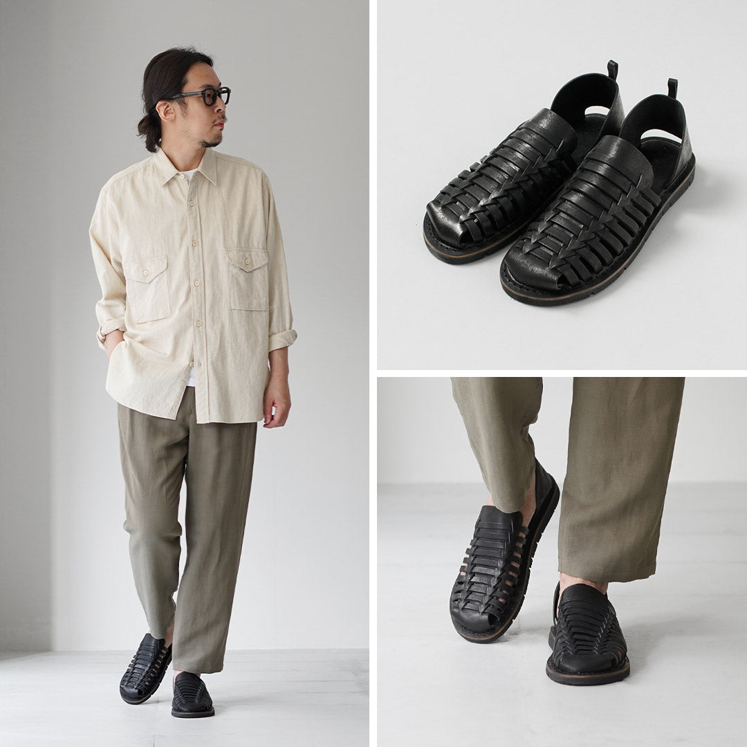 L'ANGOLO DEL CUOIO / Intrecciato Leather Sandals