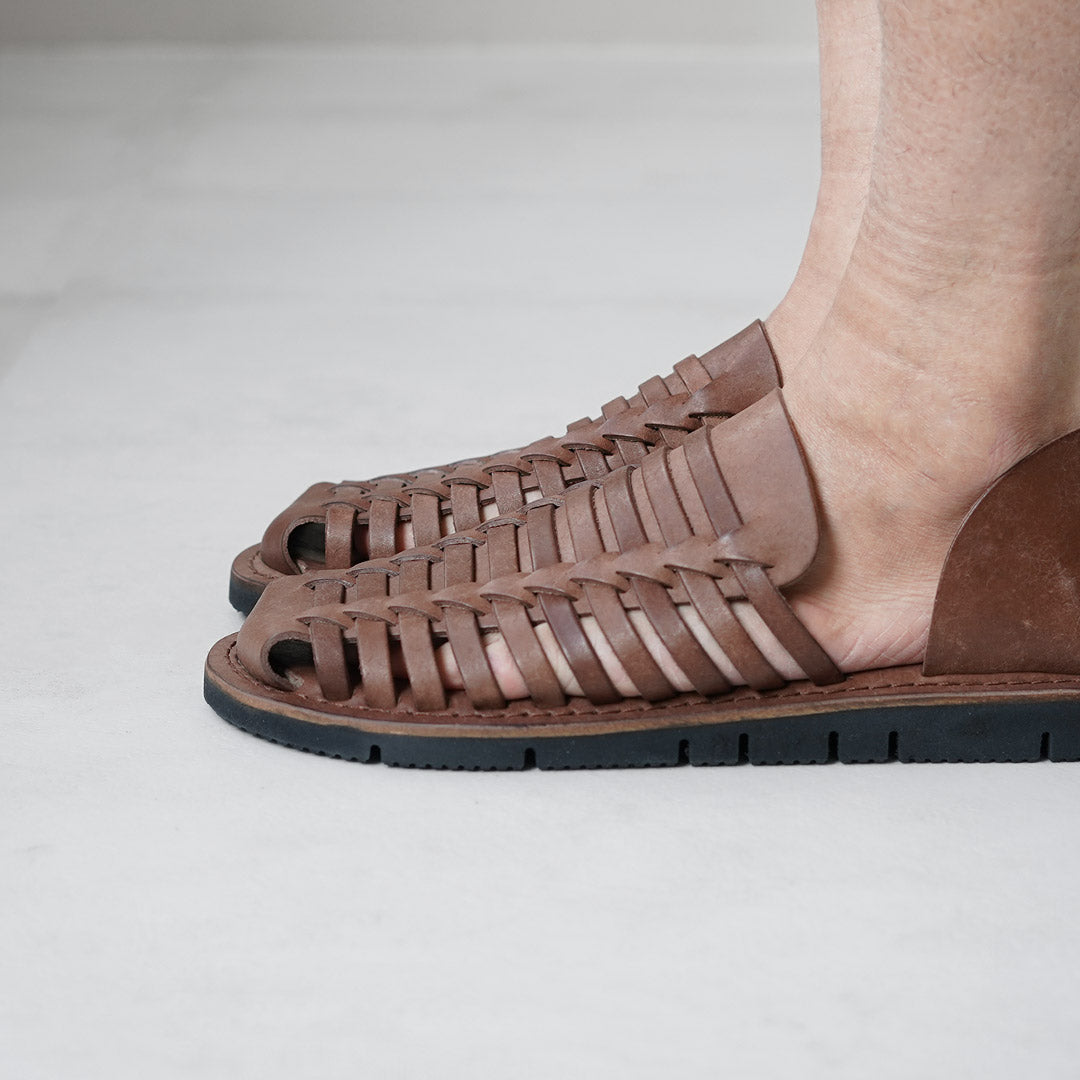 L'ANGOLO DEL CUOIO / Intrecciato Leather Sandals