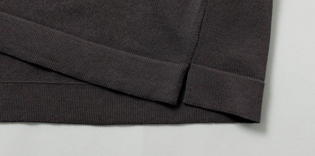 RINASCENTE / T-shirt en tricot à col Henley lavable hybride