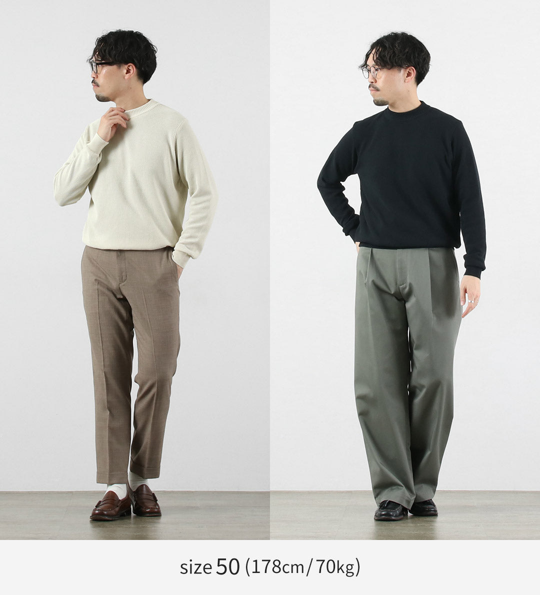 RINASCENTE / 하이브리드 워셔블 카노코 보트넥 긴팔 니트 티셔츠