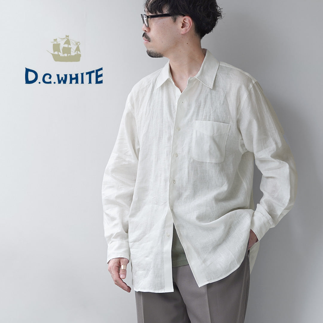 D.C.WHITE / Newport Linen Regular Collar Shirt