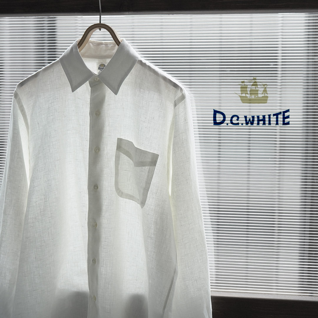 D.C.WHITE / Newport Linen Regular Collar Shirt