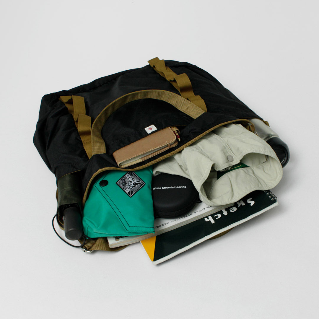 ILL ONE EIGHTY / Double Layer Flight Bag Shoulder Tote 2-Way