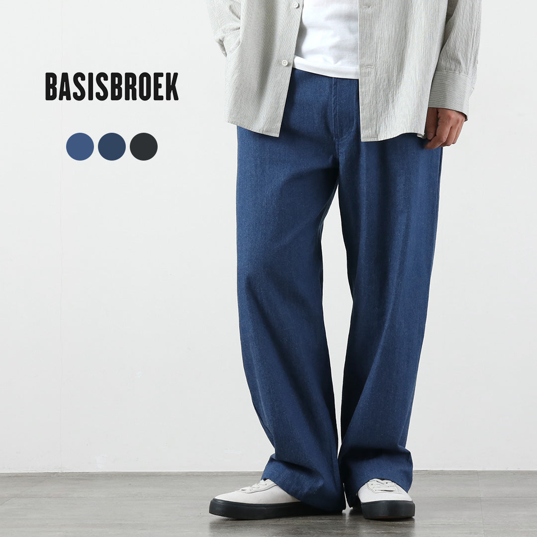 BASISBROEK / Albion 8oz 牛仔半寬休閒褲