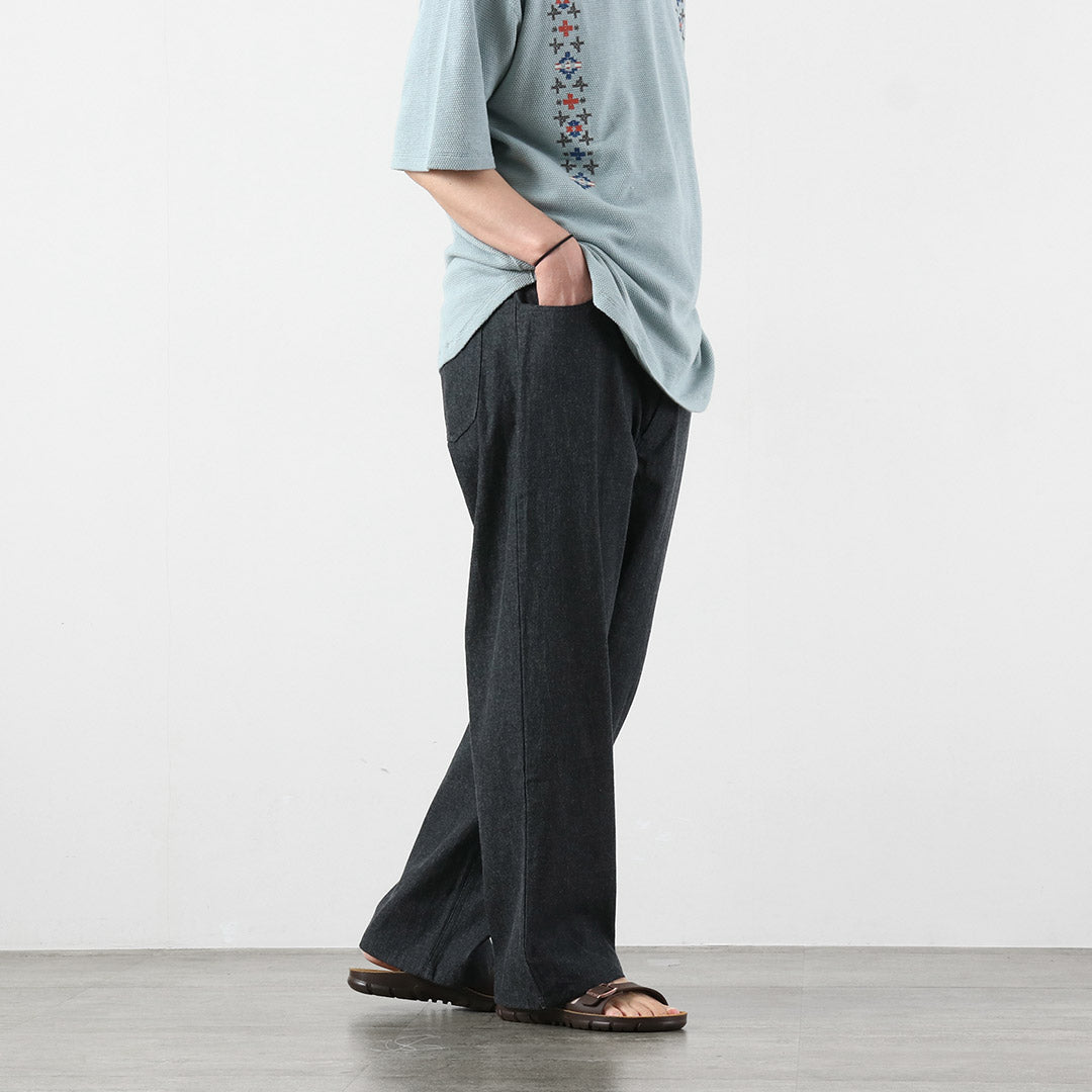 BASISBROEK / Albion 8oz 牛仔半寬休閒褲