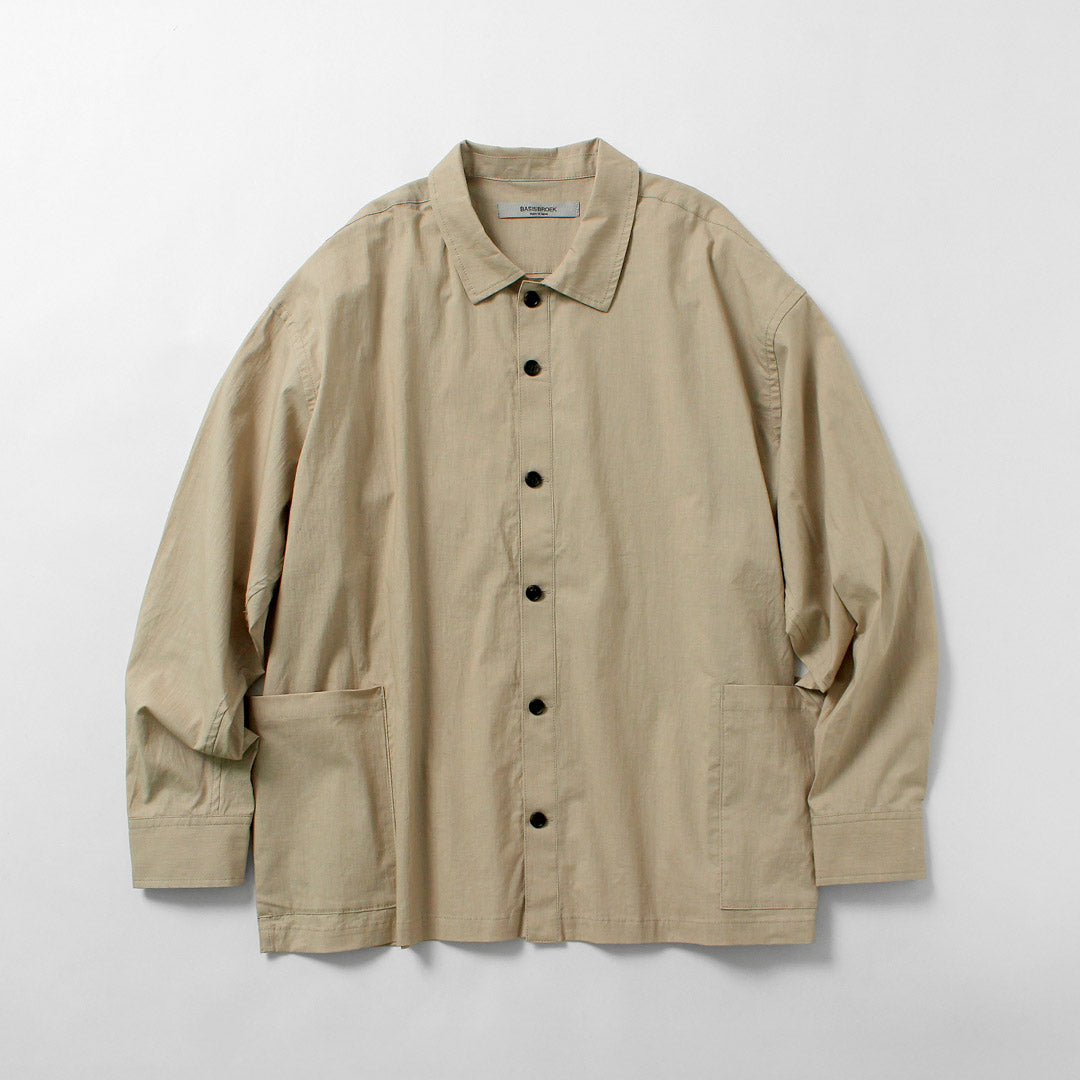 BASISBROEK / 风琴棉亚麻衬衫夹克