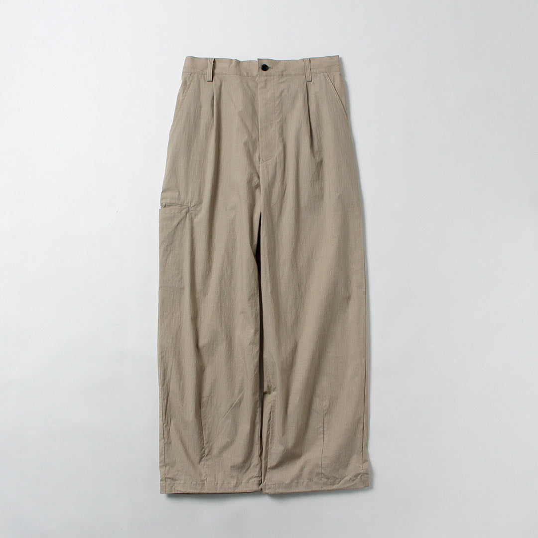 BASISBROEK / Pantalones plisados de lino y algodón Wisken