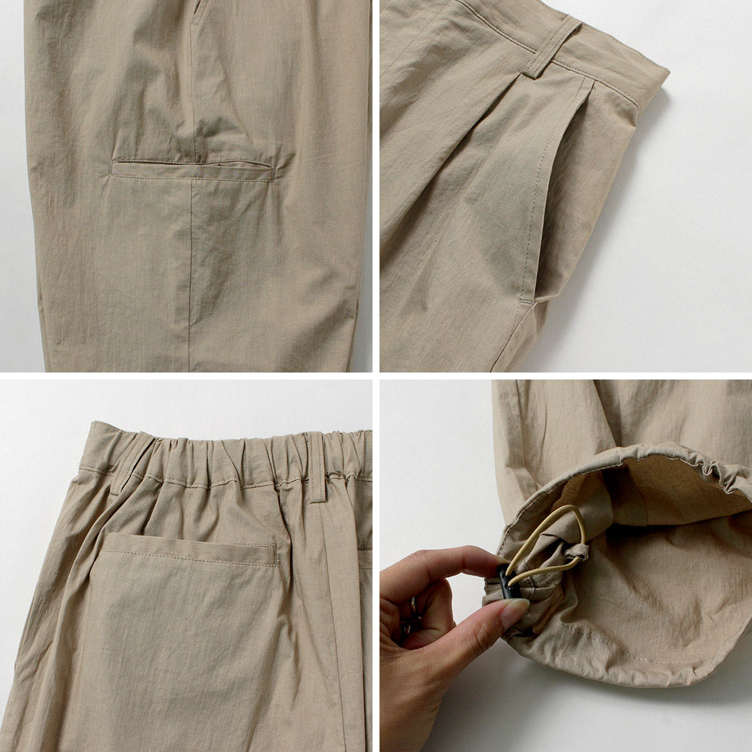 BASISBROEK / Pantalones plisados de lino y algodón Wisken