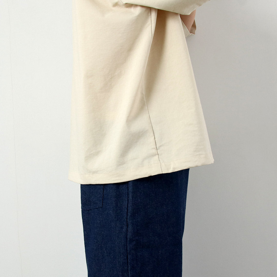 BASISBROEK / Dean 亞麻混紡彈性開領襯衫