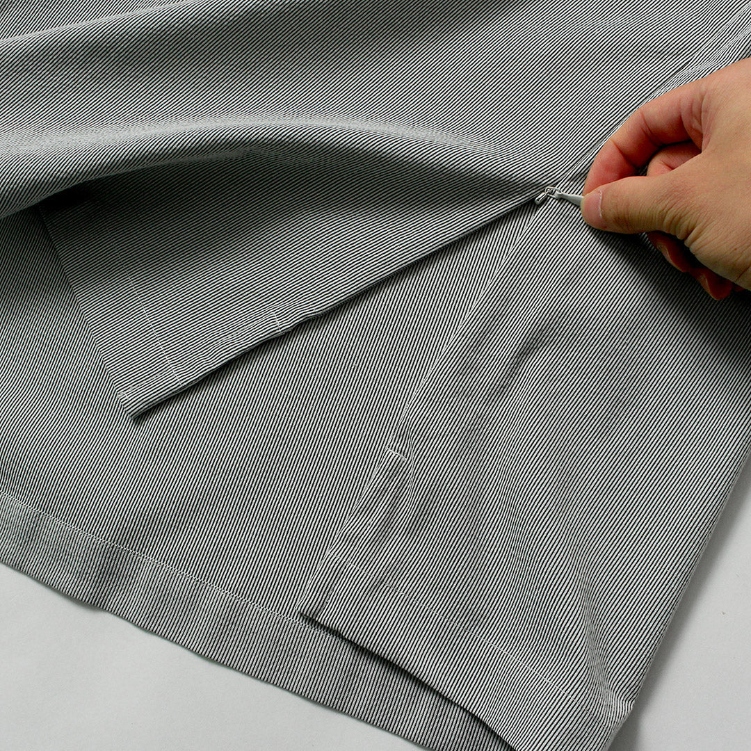 BASISBROEK / Chemise à manches courtes en seersucker avec fermeture éclair latérale Putten