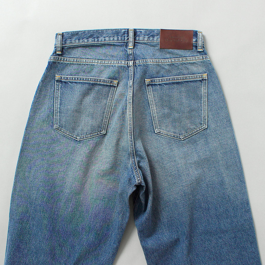 SATURDAYS NYC / Takeru Relaxed Denim Wide Straight Pants